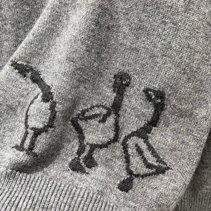 25 Early Autumn New Irregular Knitted Sweater