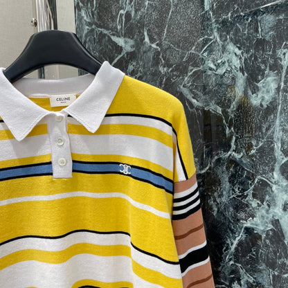 25 Early Autumn New Contrast Striped Long Sleeve Top