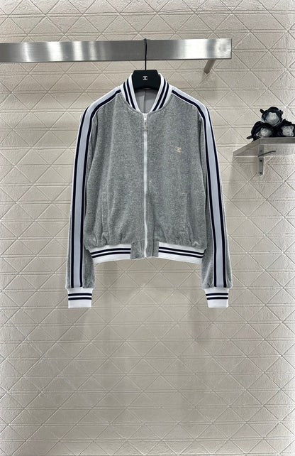 2025 Autumn New Zipper Jacket Trousers Set