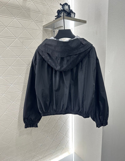 2025 Autumn New Hooded Jacquard Jacket