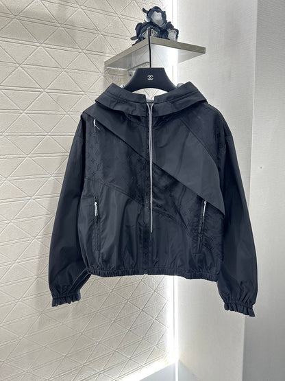 2025 Autumn New Hooded Jacquard Jacket