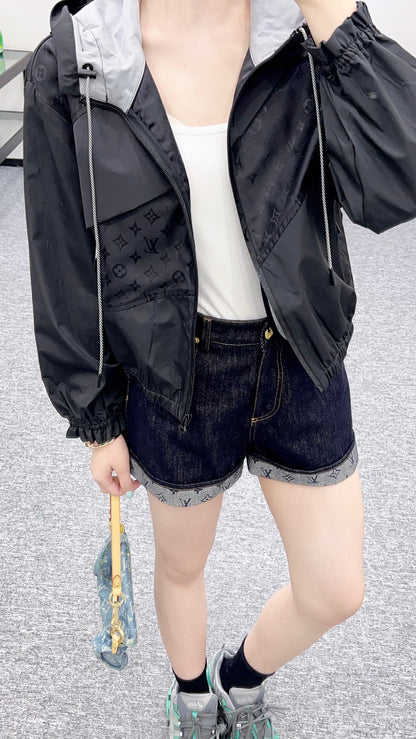 2025 Autumn New Hooded Jacquard Jacket