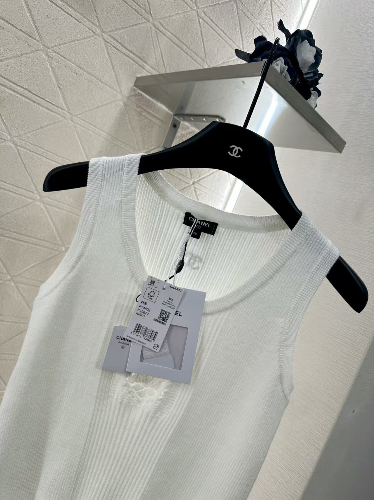 Heart knitted vest