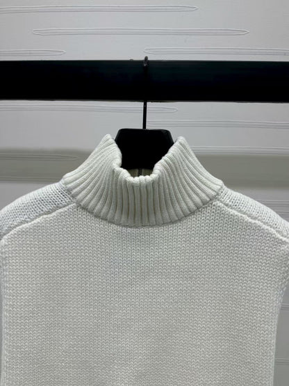 Cropped Oversized Knitted Vest