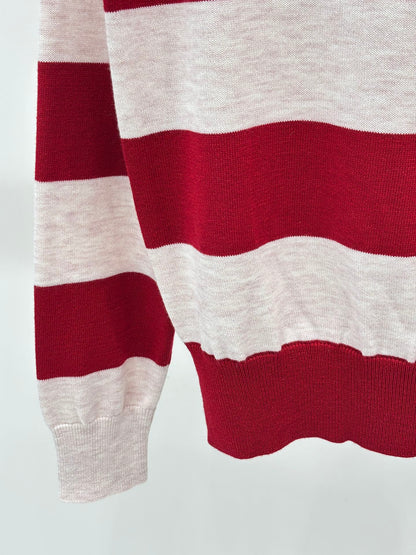 new product Striped crew neck sweater