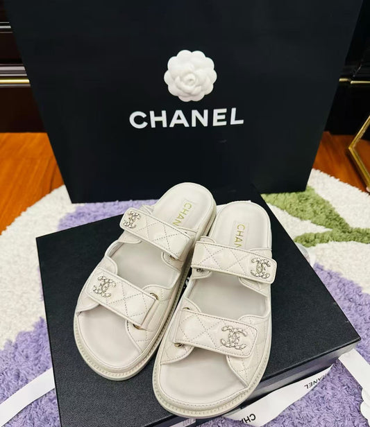 25 Dad Sandal Mule Nude Calfskin