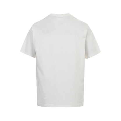 Triangle collar letter short sleeves