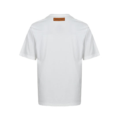 25ss line logo printed short sleeved shirt