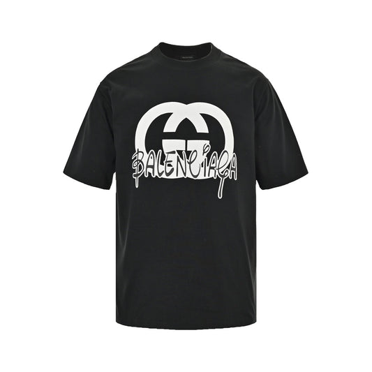 Joint double G letter logo printed short sleeves