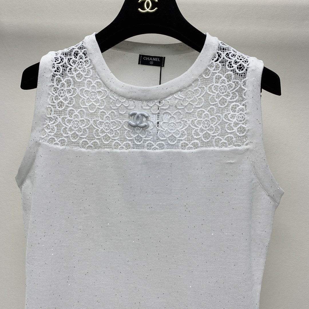 25 Patchwork Lace Crochet Vest