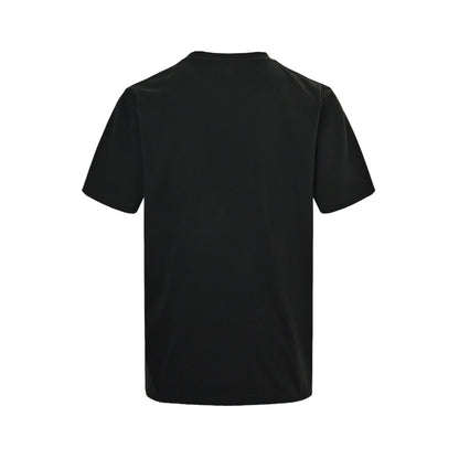 cursive signature embroidered lettering short sleeves