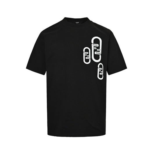 25SS Personalized F-letter printed short sleeved shirt