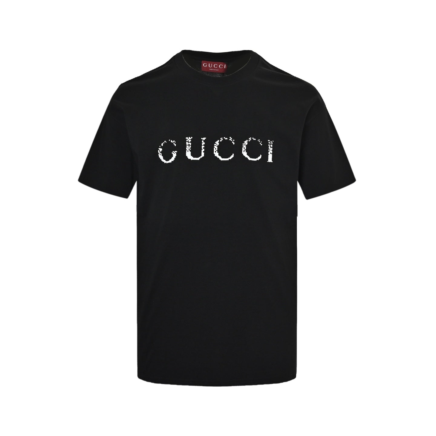 25ss Gradient letter logo printed short sleeved shirt