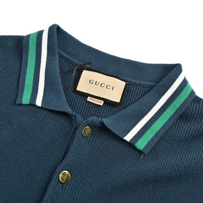 25ss Pocket Embroidered Knitted Polo Short Sleeve