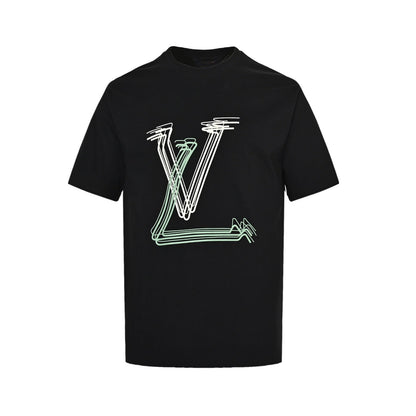 25ss line logo printed short sleeved shirt