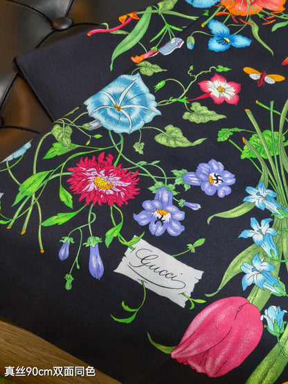 25 Floral Scarf