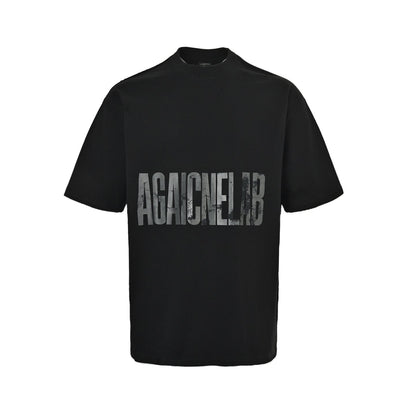25ss Ruptured reverse letter print short sleeves