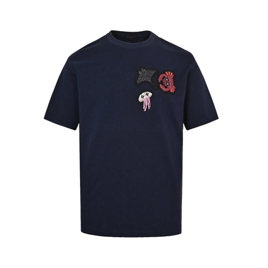 25ss Sea King Animal Bead Short Sleeve