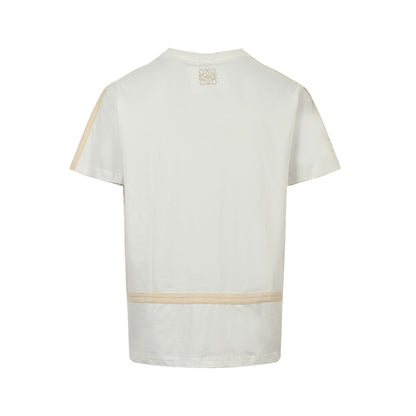 25SS Color block braided web short sleeves