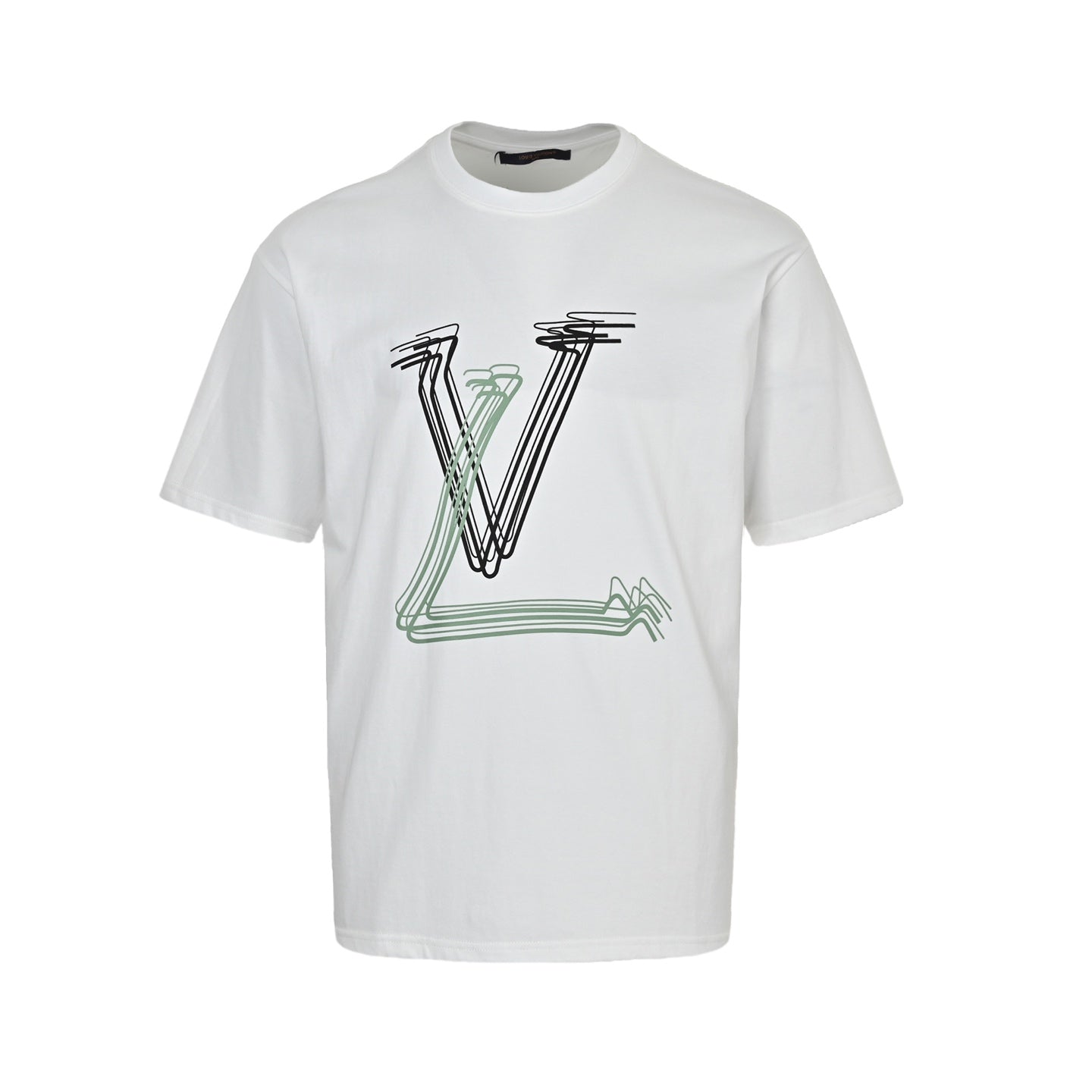 25ss line logo printed short sleeved shirt