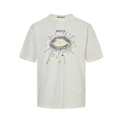eye print short sleeves