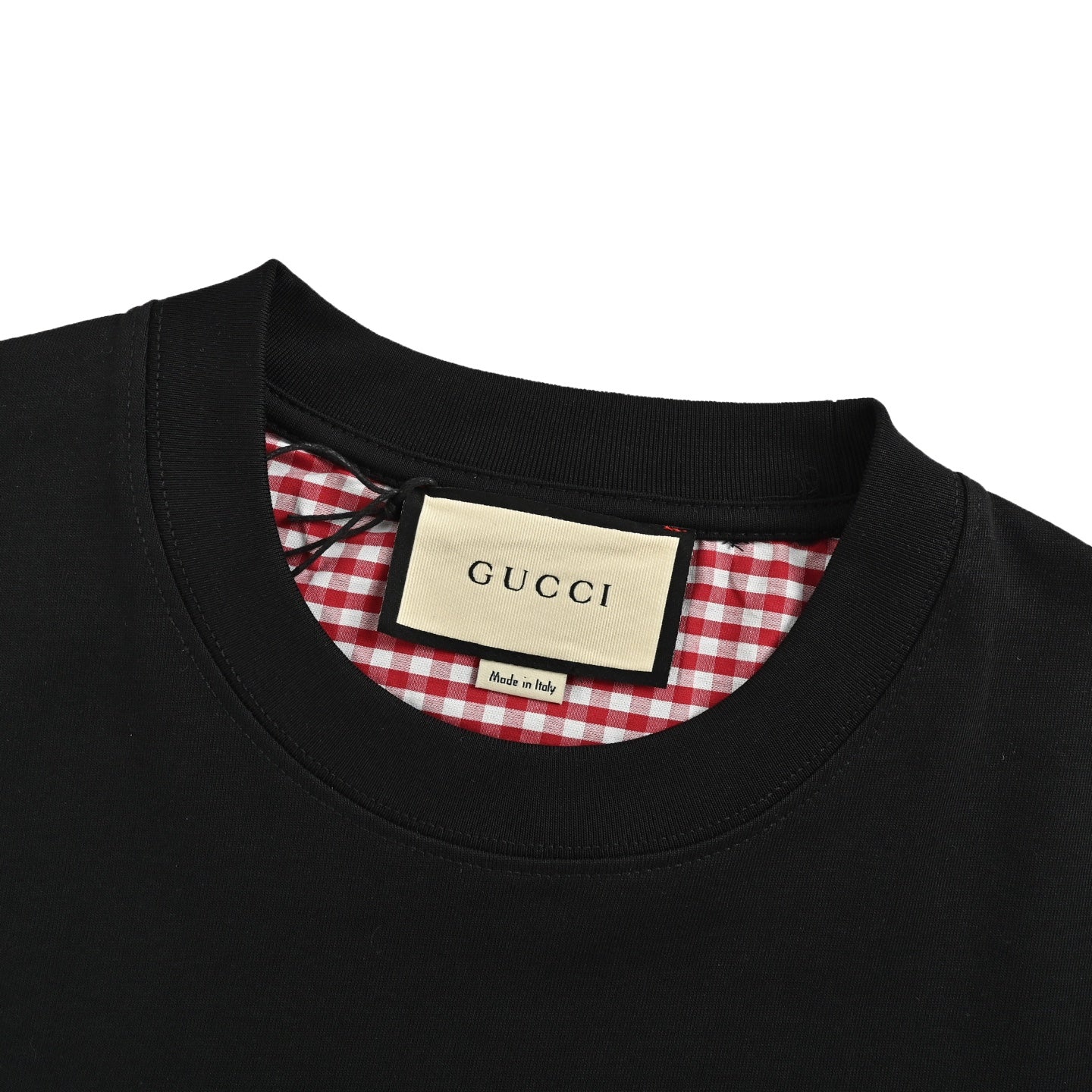 25ss Embroidered double G letter checkered short sleeved shirt