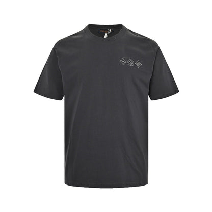 25ss Heavy embroidered logo short sleeves