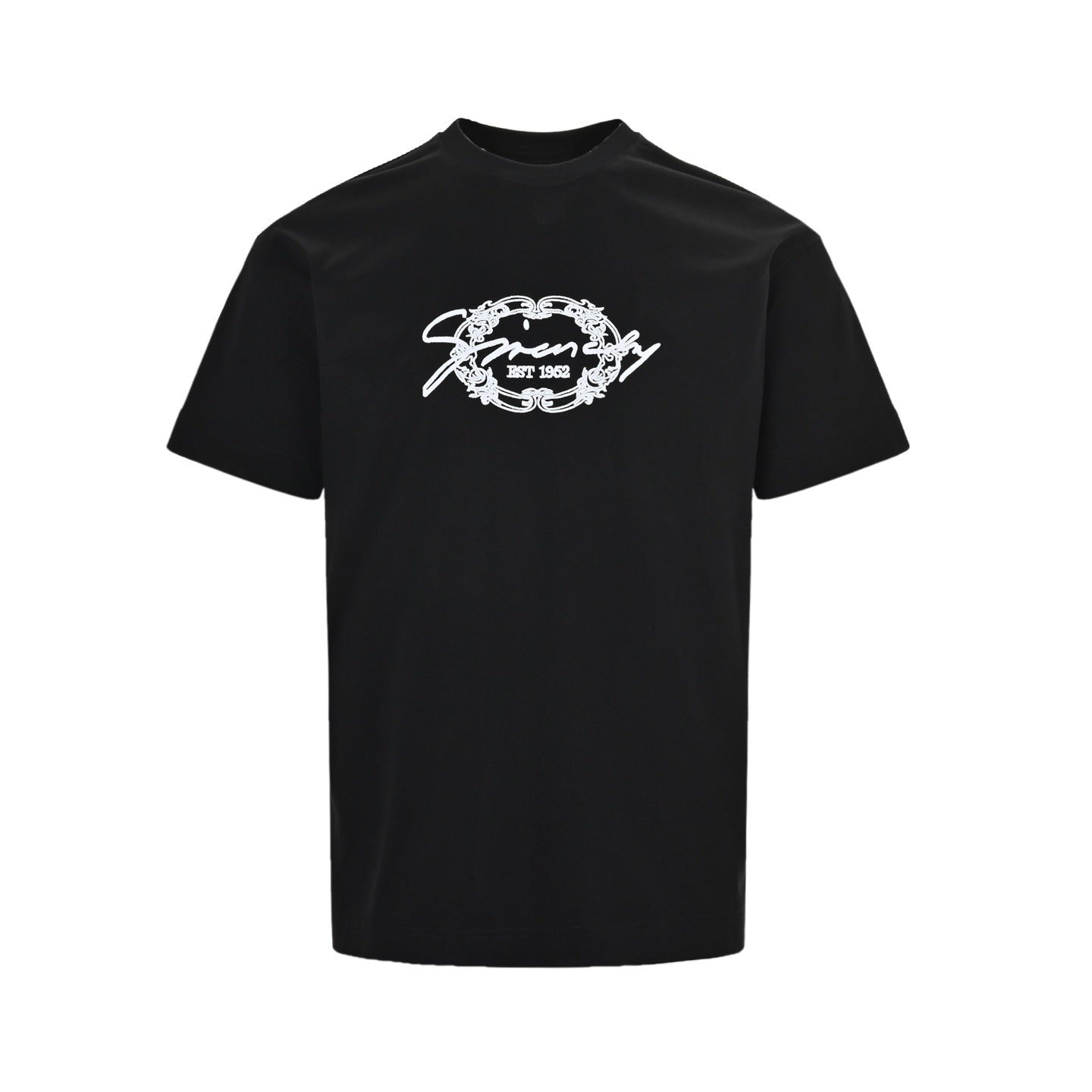 embroidered letter logo short sleeves
