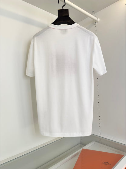 25SS Themed embroidered round neck short-sleeved T-shirt