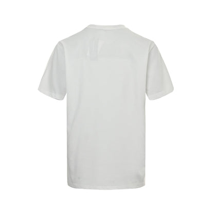 cursive signature embroidered lettering short sleeves