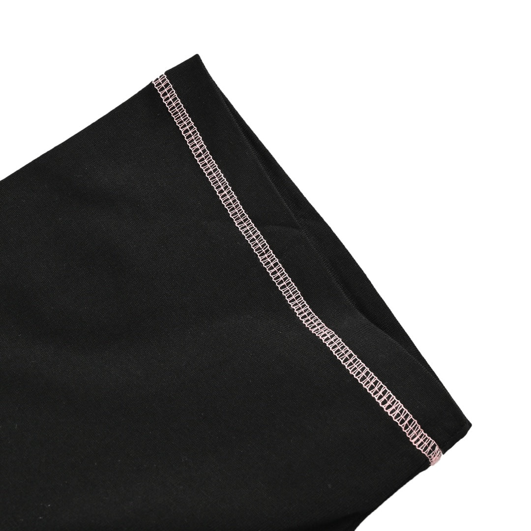 25SS Stitch-rendered lettering logo short sleeves