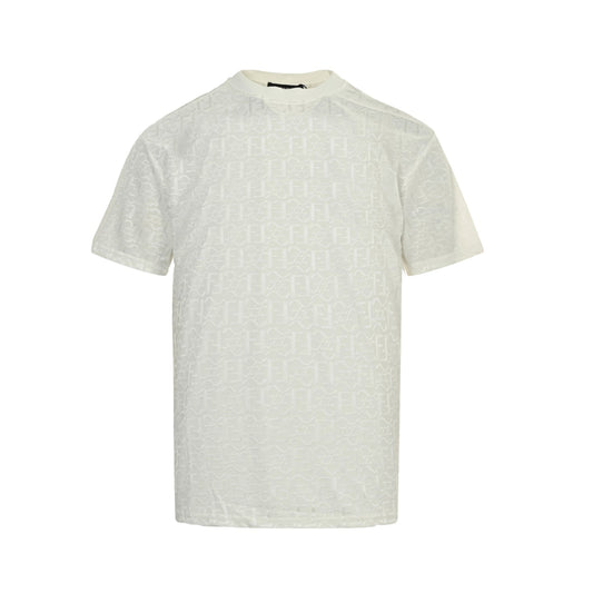 25ss ice silk dark pattern jacquard short sleeved shirt
