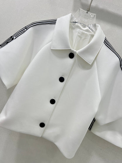 25 New Arrival: Short-Sleeve Two-Piece Skirt Set