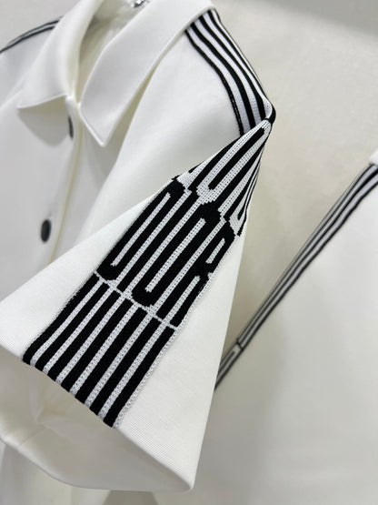 25 New Arrival: Short-Sleeve Two-Piece Skirt Set