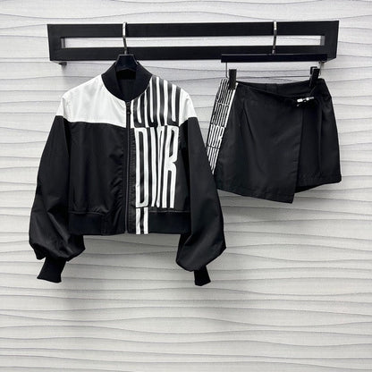 25 new Utility-Style Printed Jacket +  Skirt