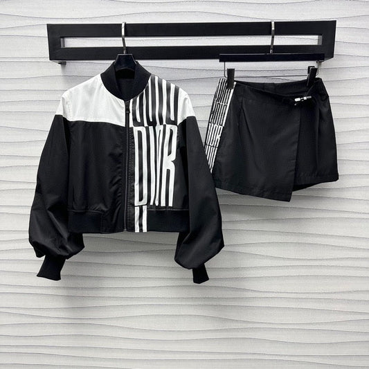 25 new Utility-Style Printed Jacket +  Skirt