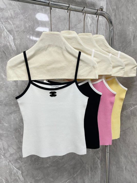 25 new Multicolor Ribbed Minimalist Cami Top