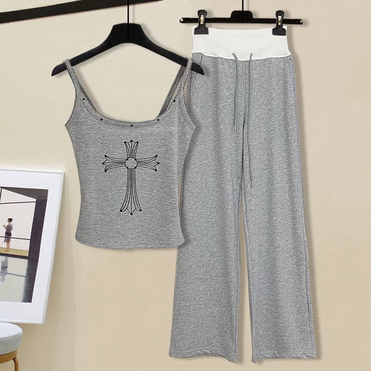 25 new Relaxed Fit Lounge Set (Tank Top + Pants)