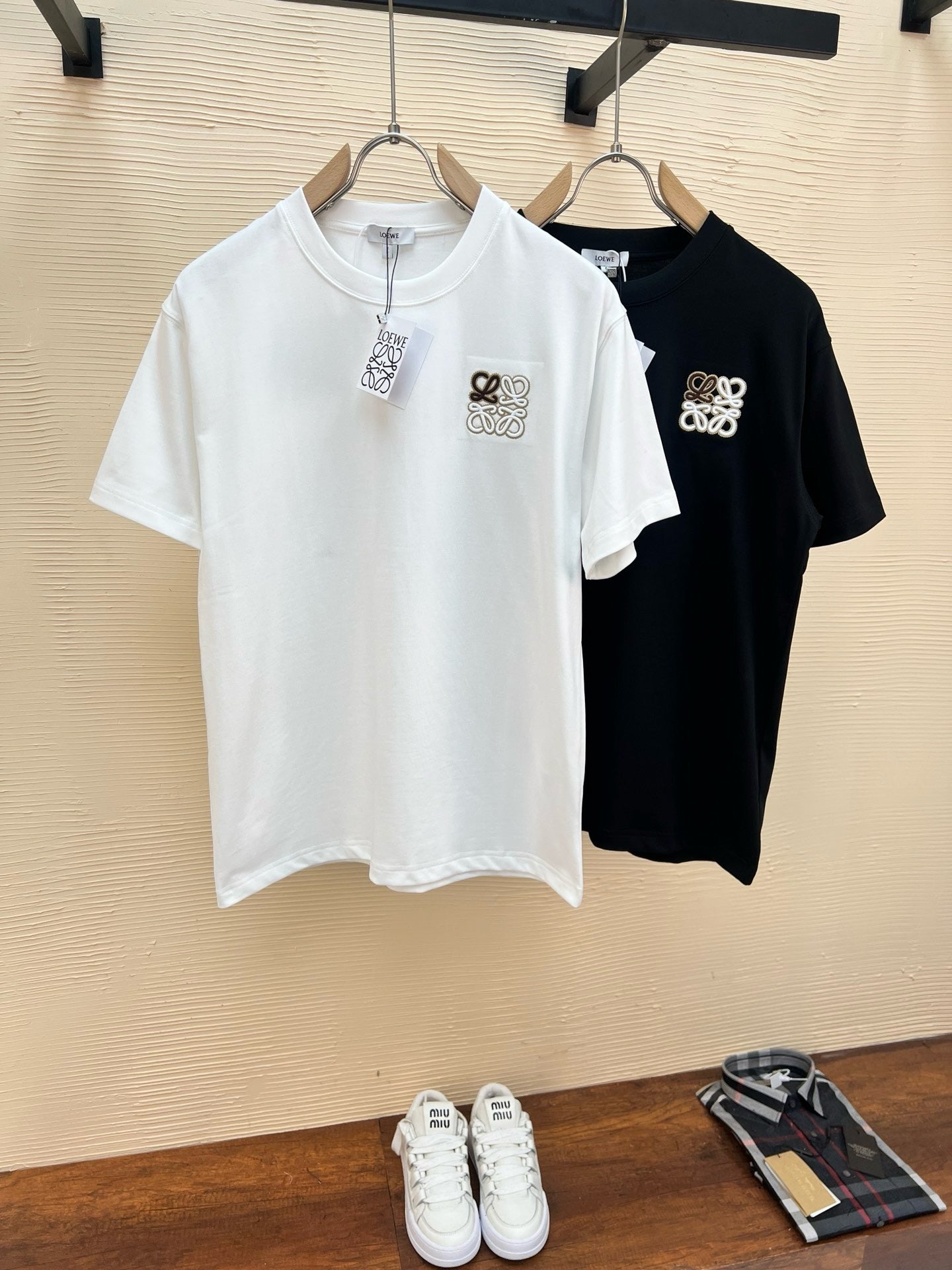 25SS towel embroidered logo T-shirt