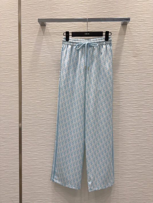 D 25 new letter print tie casual pants