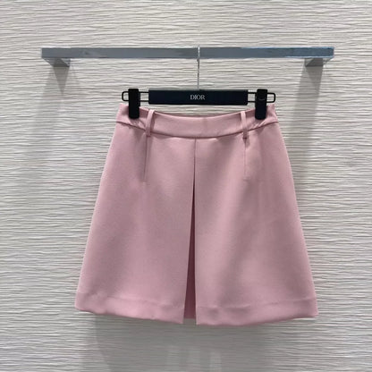 D 25 New Simple Pleated Half Skirt