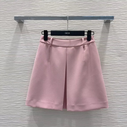 D 25 New Simple Pleated Half Skirt