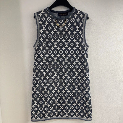 25 New Classic Old Flower Collection Jacquard Crew Neck Knit Dresses