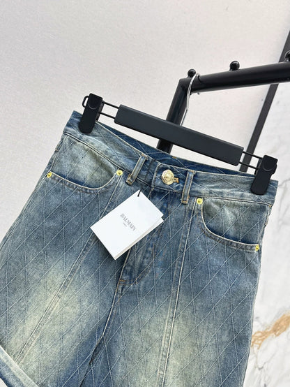 25 Spring/Summer New Denim Rolled-Up Shorts