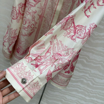 Ve 25 New Positioning Printed Silk Shirt