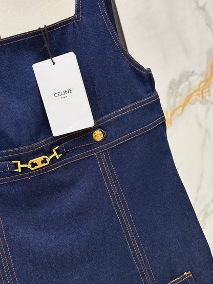 25 Spring/Summer New Denim Vest Dress