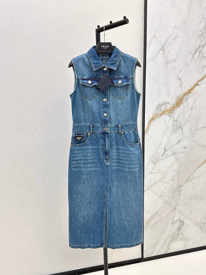 25 Spring/Summer New Sleeveless Denim Dresses