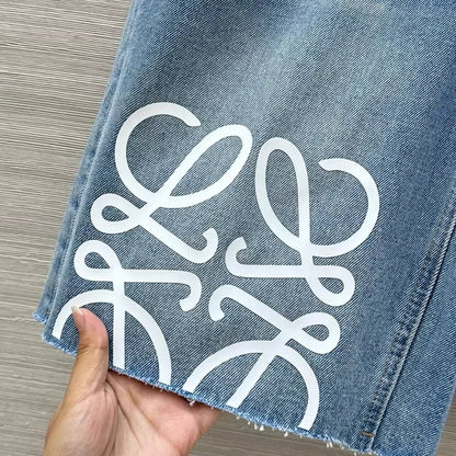 LO 25 Five Point Raw Edge Jeans
