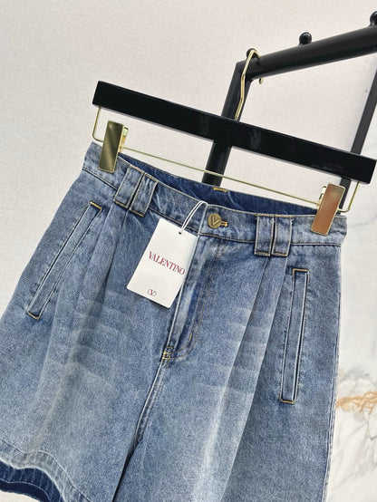 V 25 Spring/Summer Latest Denim Five Point Pants