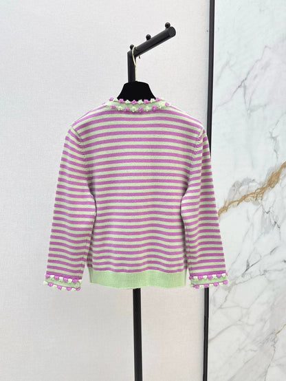 C 25 Spring/Summer New Summer Limited Stripe Set Sheath + Cardigan